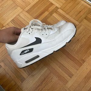 White Nike air max sneakers